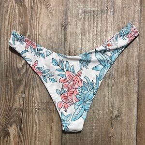 Zaful Pink and Blue Tropical Bikini